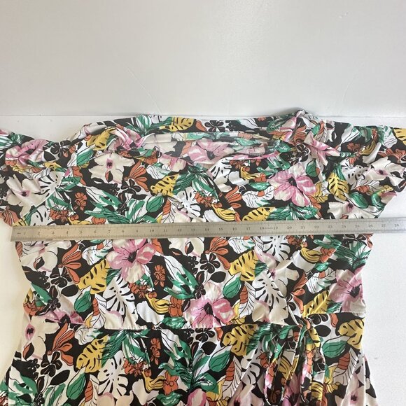 Lane Bryant Dress Womens 26/28 Floral Faux Wrap Tie Waist L/S Boho Fairy Party‎ - Picture 11 of 11
